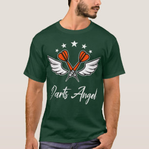 T-shirt Darts Angel - 180 Bullseye Meilleur Joueur de fléc