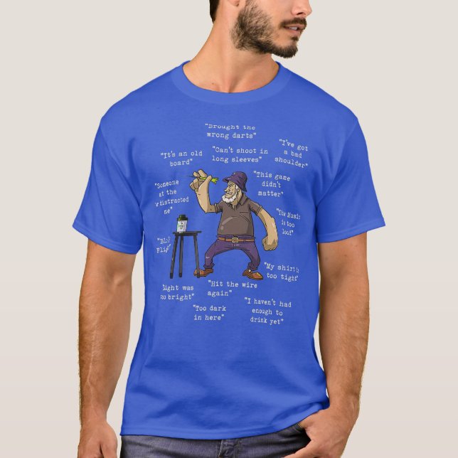 T-shirt Darts Bullseye Drôle Citation disant Dart Cadeau (Devant)