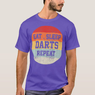 T-shirt Darts Dart Player Retro Vintage Funny Cadeau