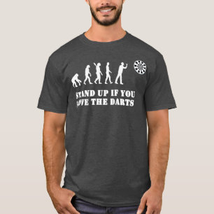 T-shirt Darts Evolution Funny Darts Cadeau