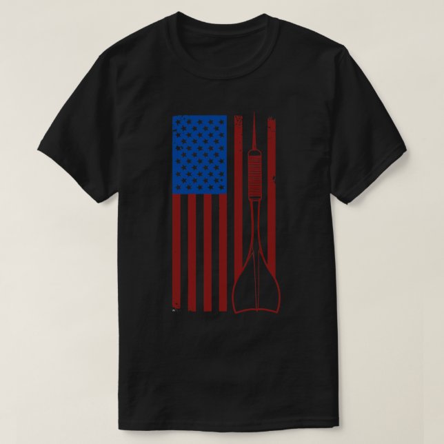 T-shirt Darts Happiness est un jeu de mots trois fois plus (Design devant)