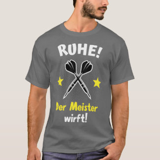 T-shirt Darts Lustiger Spruch Meister Dartpfeile