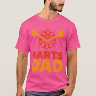 T-shirt Darts Papa Dartboard Men Dart Père rétro