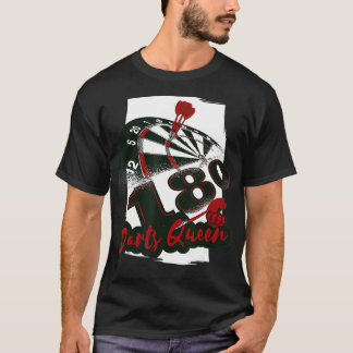 T-shirt Darts Queen - Drôle Dart Player Citation Humour