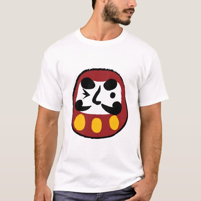 T-shirt Daruma chanceux du Japon (Devant)
