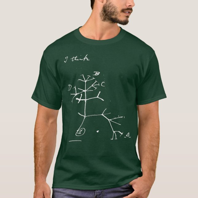 T-shirt Darwin arbre de vie chemise de science de l'évolut (Devant)