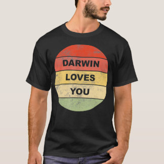 T-shirt Darwin Loves You Atheist Pro Science Non Religious