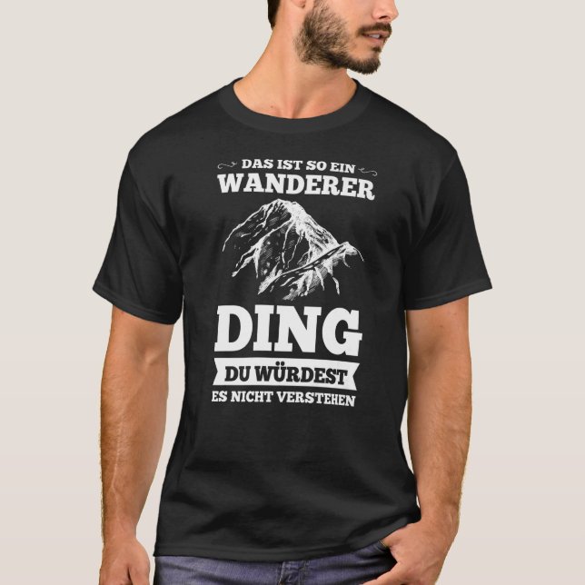 T-shirt das ist so ein wanderer ding wander (Devant)