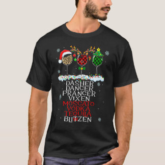 T-shirt Dasher Dancer Prancer Alcool Dasher Dasher Dance f