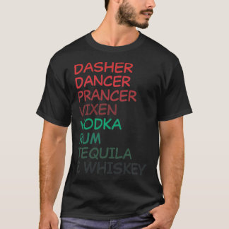 T-shirt Dasher Danseur Vien Vodka Rum Tequila & Whi