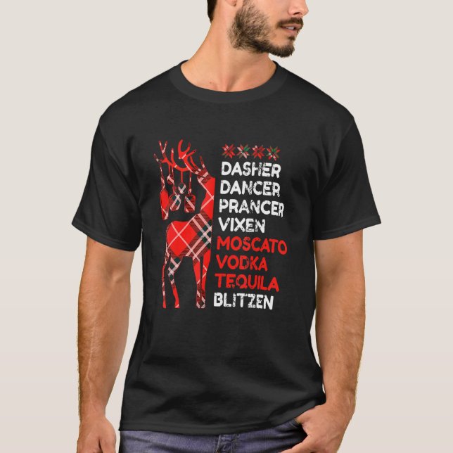 T-shirt Dasher Danseur Vixen Moscata Vodka Tequila (Devant)