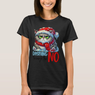 T-shirt Dashing À Travers Le No Drôle Sarcastique Noël C