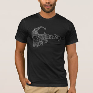 T-shirt d'astronaute - noir