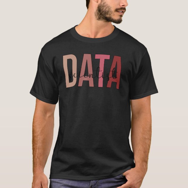 T-shirt Data Scientist Boho Data Science Data Scientifique (Devant)