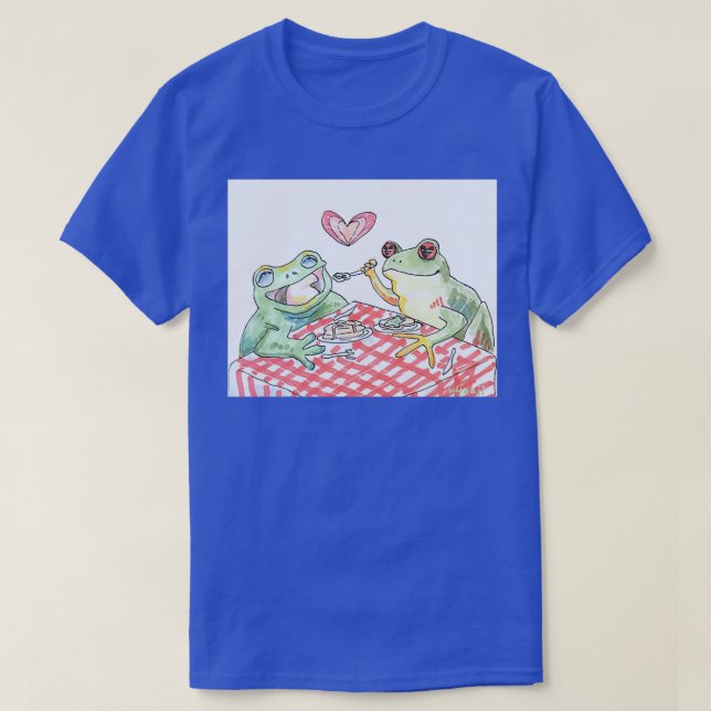 T-shirt date de la grenouille (Design devant)