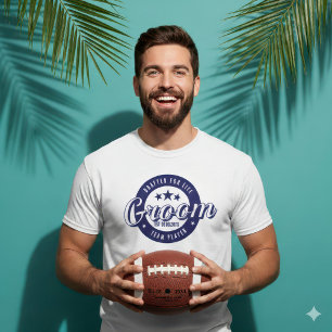 T-shirt Date de mariage personnalisée Marié recruté pour l