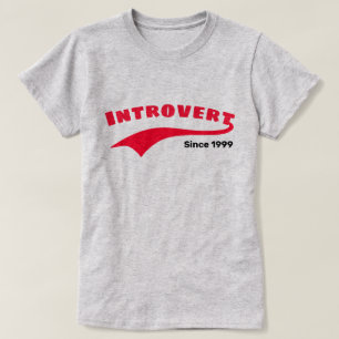 T-shirt Date introvertie rouge de coutume de bruissement