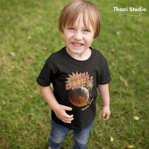 T-shirt Date personnalisable Total Eclipse Moderne Vintage