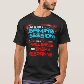 T-shirt Dating A Gamer Love Is Like A Gaming Session vinta