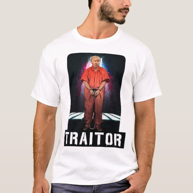 T-shirt d'atout de traître - enfermez-le ! (Devant)