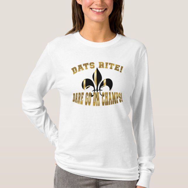 T-shirt Dats Rit, oser aller de champs/fleur de Lis (Devant)