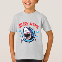 T-shirt d'attaque de requin T-shirt morsure de req