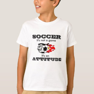 T-shirt d'attitude du football pour des enfants