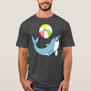 T-shirt Dauphin à la natation avec water polo