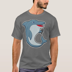 T-shirt Dauphin à Singer avec Microphone