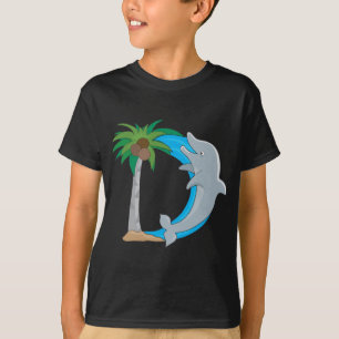 T-shirt Dauphin animal d'alphabet