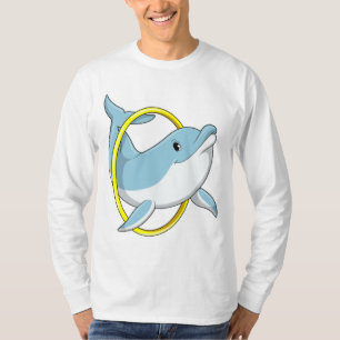 T-shirt Dauphin avec anneau