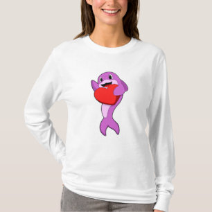 T-shirt Dauphin avec coeur
