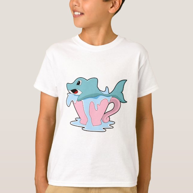 T-shirt Dauphin avec Coupe d'eau.PNG (Devant)