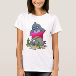T-shirt Dauphin avec lunettes
