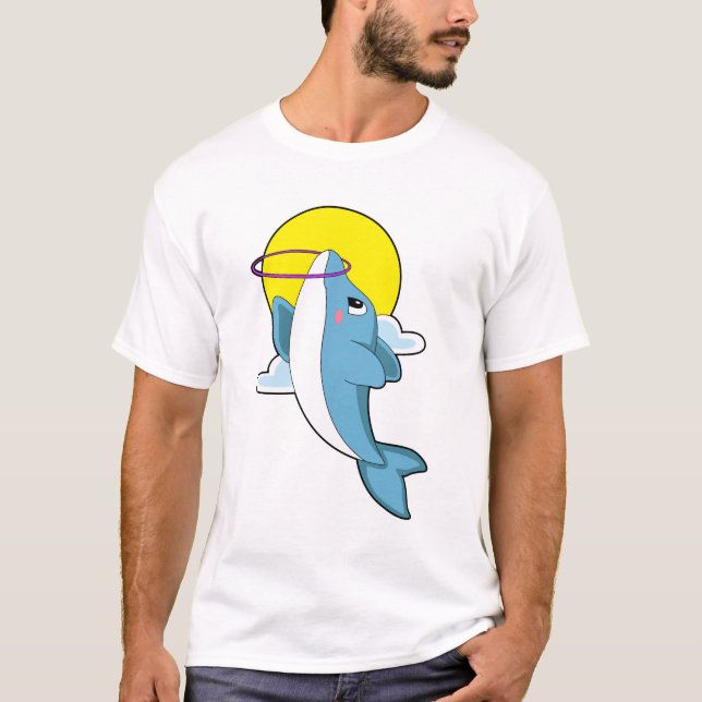 T-shirt Dauphin avec pneus Fitness (Devant)