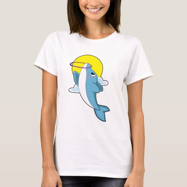 T-shirt Dauphin avec pneus Fitness (Devant)
