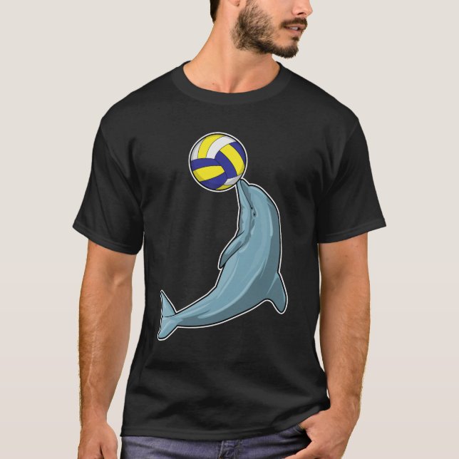 T-shirt Dauphin avec volleyball (Devant)