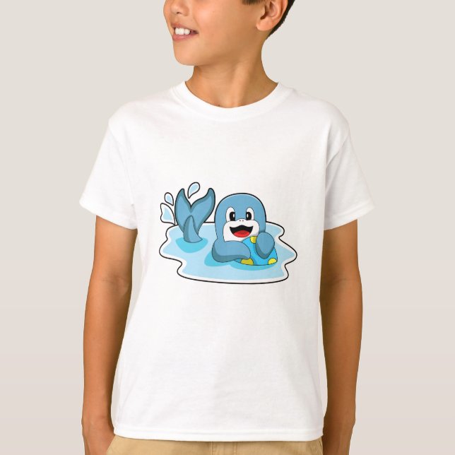 T-shirt Dauphin avec water polo (Devant)