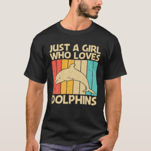T-shirt Dauphin cool Design Pour Filles Maman Océan Animal