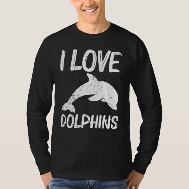 T-shirt Dauphin cool Pour Hommes Dauphin Dauphin Dauphin D (Devant)