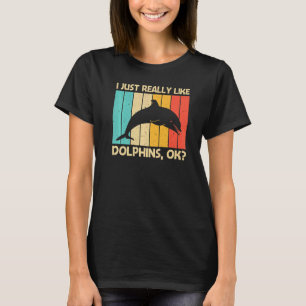T-shirt Dauphin Cool Pour Hommes Femmes Dauphins Baleine B