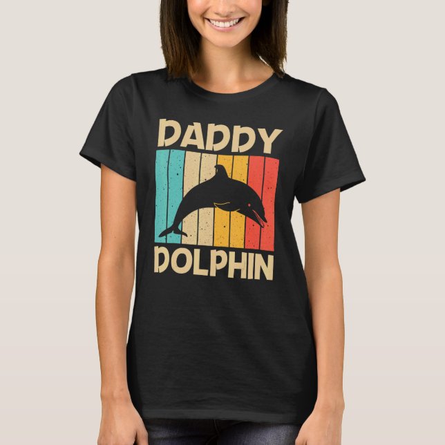 T-shirt Dauphin cool Pour Hommes Papa Dauphins Beluga Bale (Devant)