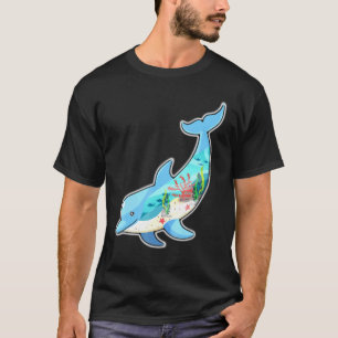 T-shirt Dauphin Dauphins Poisson Mer Océan Enfants Femmes