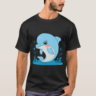 T-shirt Dauphin de dessin animé