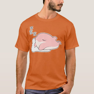 T-shirt Dauphin dormant sur Coussin