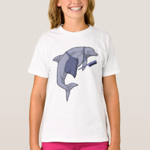 T-shirt Dauphin en coiffeur avec peigne