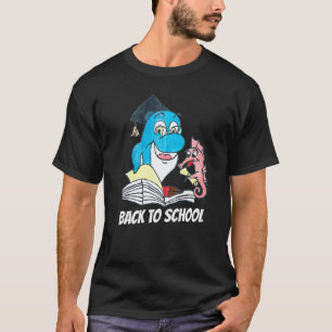 T-shirt Dauphin Enseignant Hippocampe Élève de la Rentrée 