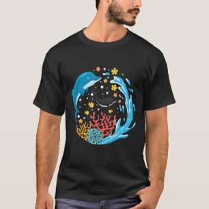 T-shirt Dauphin Femmes Poisson Mer Enfants Dauphin Dauphin
