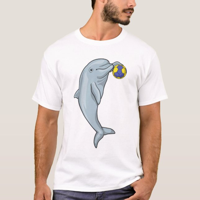 T-shirt Dauphin Handball joueur Handball Handball (Devant)