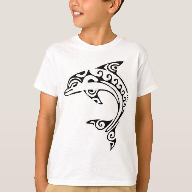 T-shirt Dauphin maori (Devant)